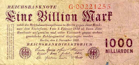 1 Billion Mark 1923