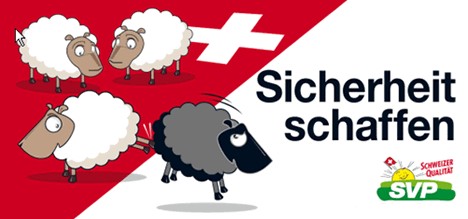 SVP Plakta Schwarzes Schaf